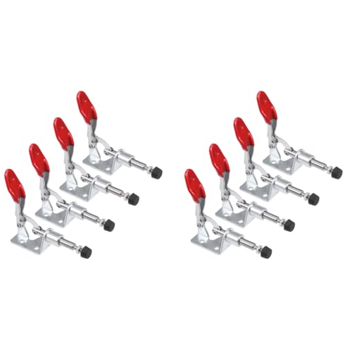 Serplex® 8PCS Push-Pull Toggle Clamps Galvanized Iron Straight Line 100lbs Holding Capacity Quick Release Woodworking Jigs Fixtures Serplex® 8PCS Push-Pull Toggle Clamps Galvanized Iron Straight Line 100lbs Holding Capacity Quick Release Woodworking Jigs Fixtures